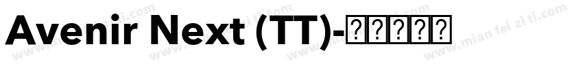 Avenir Next (TT)字体转换